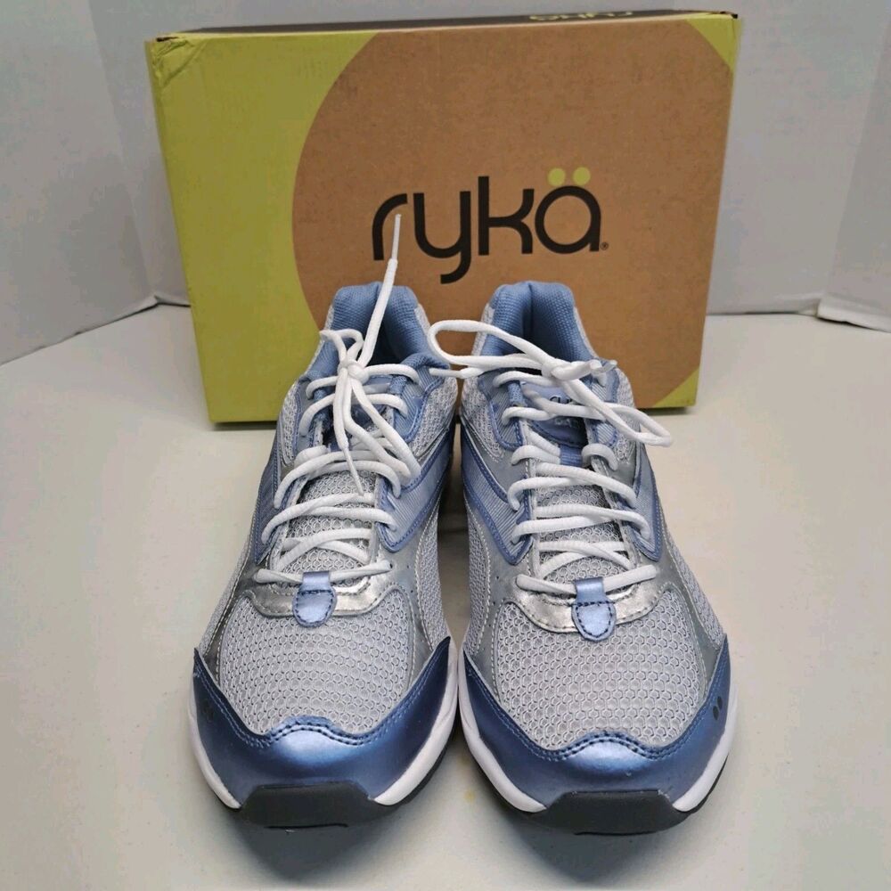 Ryka Dash Womens 11W Walking Sneakers Blue Leather
